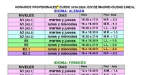 horario 2019-2020