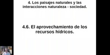 0406 El aprovechamiento de los recursos hídricos en España