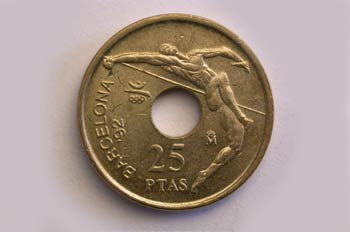 Pesetas, Olimpiadas, Cara