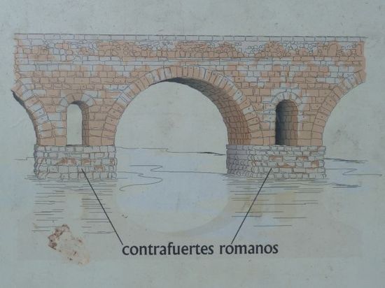 Puente romano de Mérida (esquema)