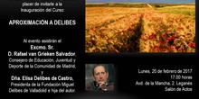 Invitación a la inauguración del curso APROXIMACIÓN A DELIBES