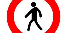 Entrada prohibida a peatones