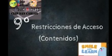 VT SL 9 Restricciones de Acceso (Contenidos)