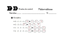 Corrección Control Matemáticas  7 y 8
