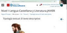 El texto descriptivo literario NI