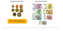 PRIMARIA 4º - MATEMÁTICAS - EL EURO