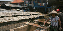 Secado en el suelo, Jakarta