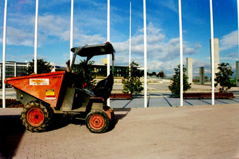 Tractor para trabajos de jardinería