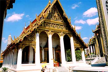 Fachada templo, Bangkok, Tailandia