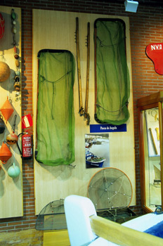 Artes de pesca de la angula, Museo Marítimo de Asturias, Luanco