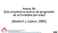 Anexo 46. Guía orientativa edades (Monfort y Juárez)