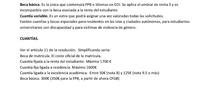 Resumen solicitud de becas MEC