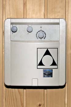Sauna: mando de puesta en funcionamiento