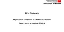 Cómo convertir un contenido SCORM a Libro Moodle, paso 1 de 2