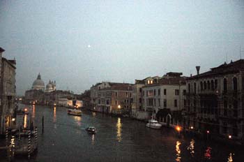 Canal Grande de noche, Venecia