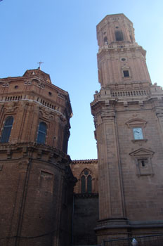 Torre y cúpula de la Catedral de Tudela, Navarra