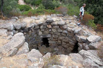 Resto arqueológico de Nuraghi, Cerdeña, Italia