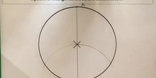 Equilateral triangle inscribed in a circumference