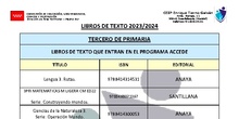 Libros texto 23-24 3º EP