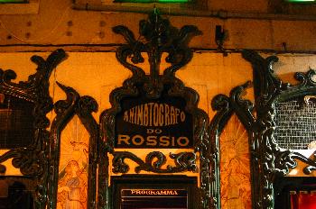 Fachada del Cinematografo de Rossio, Lisboa, Portugal