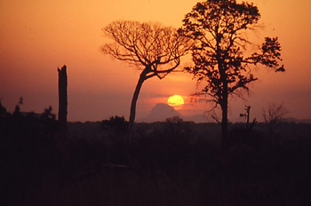 Puesta de sol en Nampula, Nampula, Mozambique