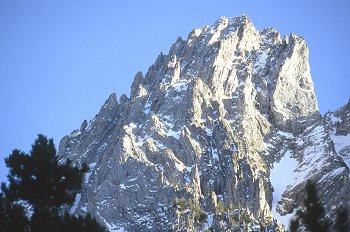Detalle de pico en Aiguestortes, Cataluña