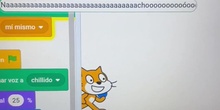 Usa la extensión texto a voz de Scratch para decir nombres y divertirte. 