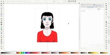Diseño de personaje femenino con Inkscape para una novela Visual