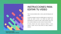 Instrucciones para editar tu vídeo