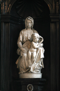 Madonna con el niño de Miguel ángel, Brujas, Bélgica