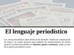 Los géneros periodísticos