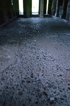 Suelo de la sala de la planta noble de Santa María de Naranco, O