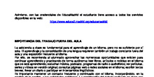 Hoja informativa alumnos