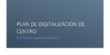 Plan de digitalización de centro