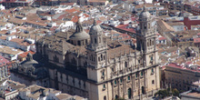 Vista de la Catedral desde el Castillo de Santa Catalina, Jaén,