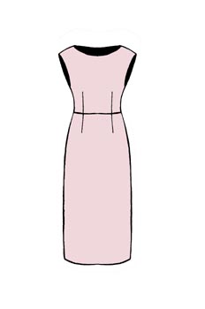 Vestido de corte al talle