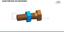 Screw bolt and nut mechanism
