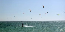 Competición de kitesurf