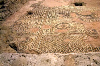 Mosaicos del s. IV, Catedral de San Pedro, Ginebra, Suiza