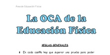 LA OCA DE EDUCACIÓN FÍSICA