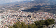 Vista de la Catedral desde el Castillo de Santa Catalina, Jaén,