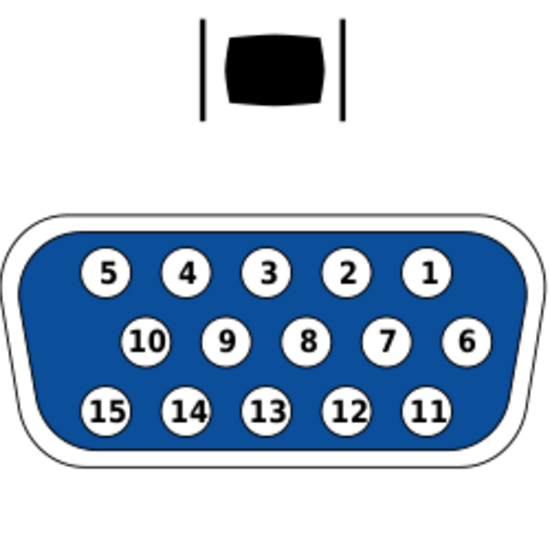 Pines de un conector VGA