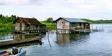 Casas flotantes, Tonlé Sap, Camboya
