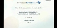 Accesibilidad en Escuela 2.0