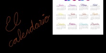 EL CALENDARIO PARA 1º DE PRIMARIA