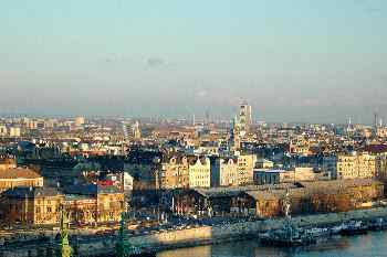 Vista de Pest, Budapest, Hungría