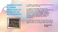 Instrucciones Tarea 5 - Inicio - Espacio de Actividades