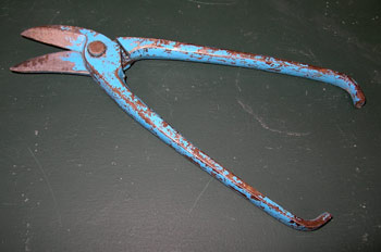 Tijera curva de chapa