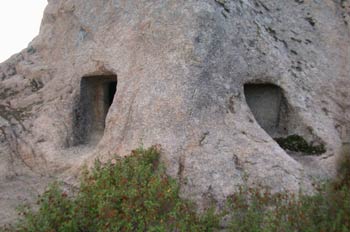 Cavidades en una roca