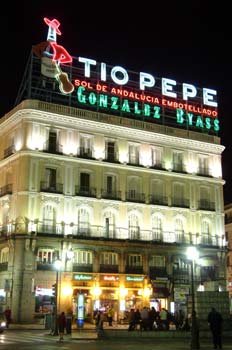 Publicidad Tío Pepe en la Puerta del Sol, Madrid